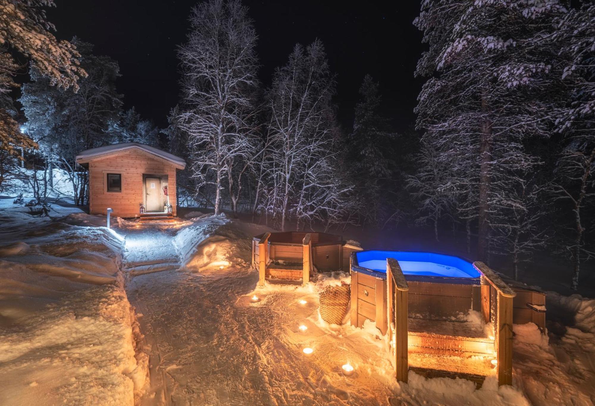 Kuukkeli Log Houses Aurora Resort Saariselka Exterior photo
