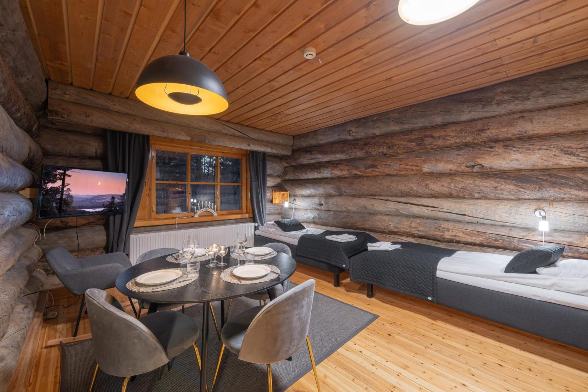 Kuukkeli Log Houses Aurora Resort Saariselka Exterior photo