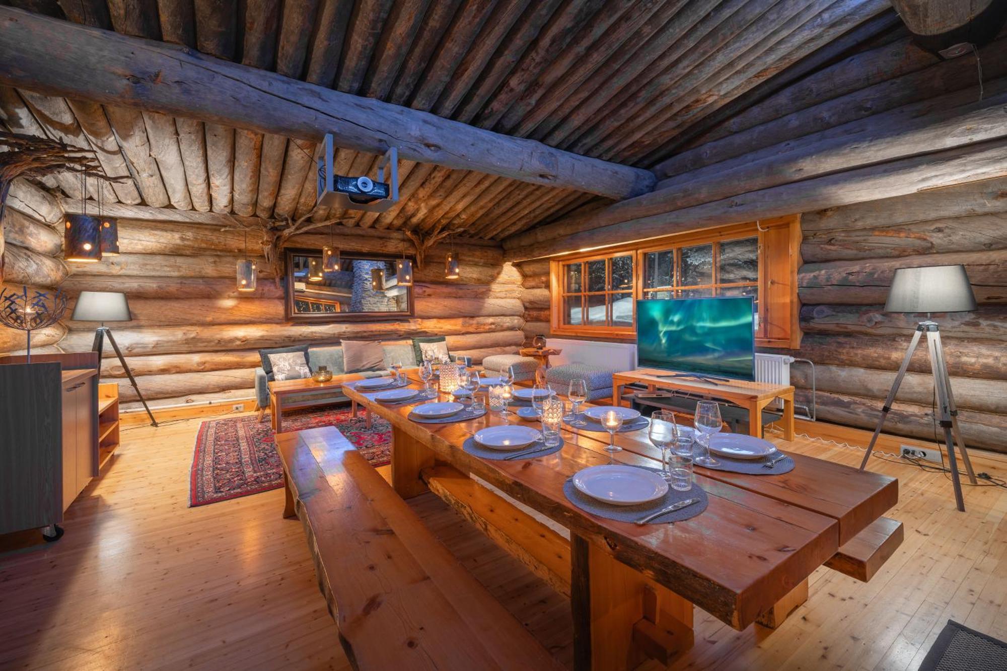 Kuukkeli Log Houses Aurora Resort Saariselka Exterior photo